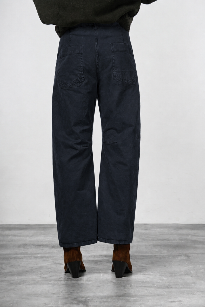 Vivienne City pantalón chino de mujer en gabardina balloon fit