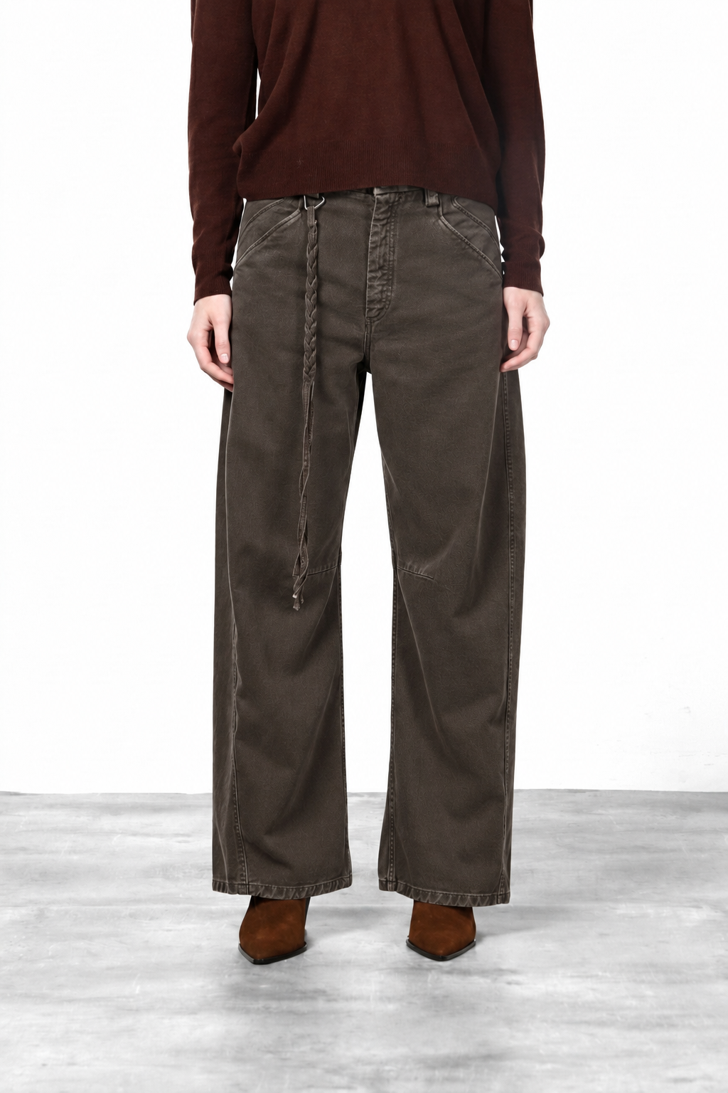 Veronique Chinohose für Damen aus Twill mit balloon fit ①
