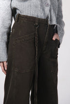 Venice women’s chino pants in twill with balloon fit ①