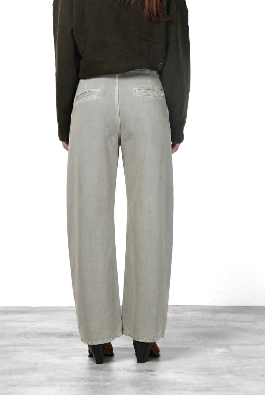 Venice pantalon chino femme en twill balloon fit ①