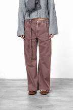 Violette women’s chino pants in twill with balloon fit ①
