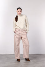 Virginie Chinohose für Damen aus Twill mit balloon fit ①
