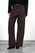 Silvye pantalone chino donna in twill baloon fit