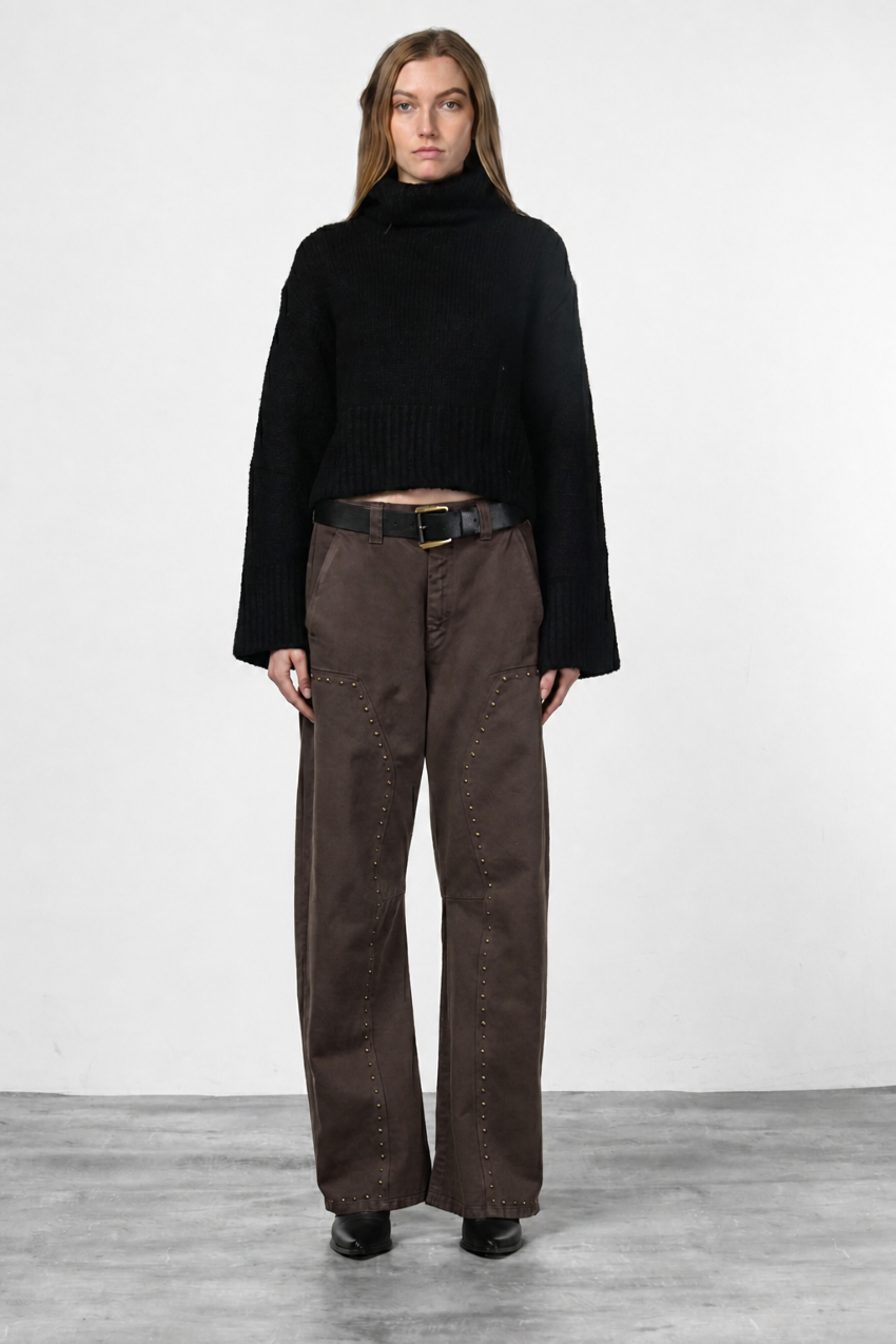 Silvye pantalone chino donna in twill baloon fit