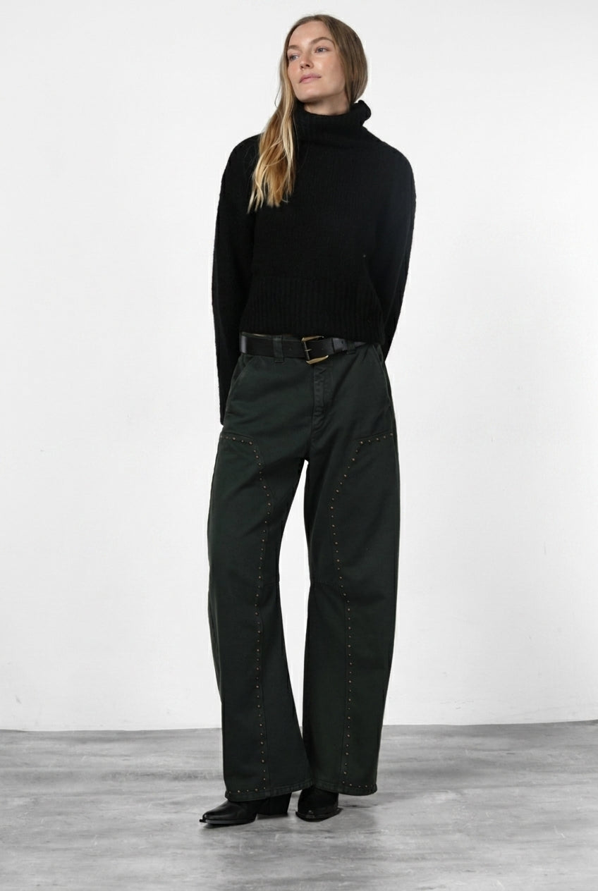 Silvye pantalon chino femme en twill balloon fit