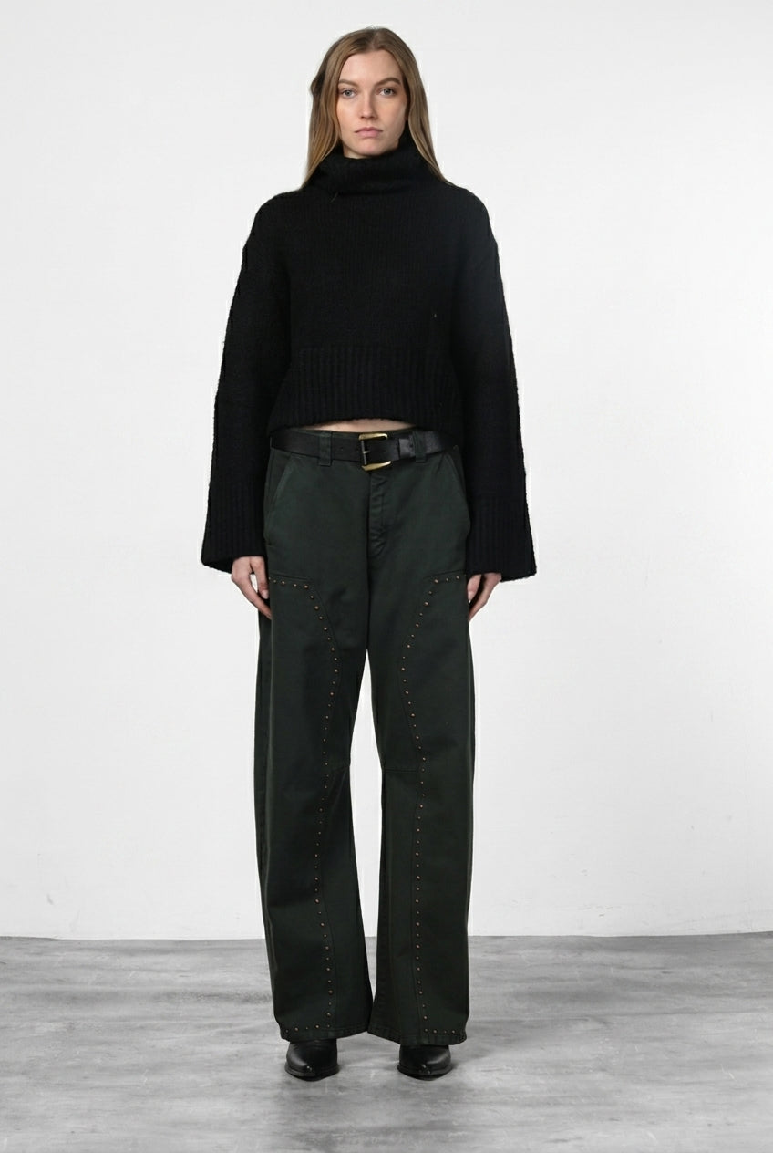 Silvye pantalone chino donna in twill baloon fit