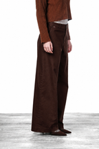 Pantalón chino New York Wide de mujer en raso, wide leg