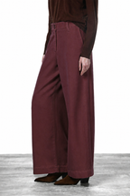 Pantalón chino New York Wide Elax de mujer en gabardina, wide leg