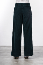 New York Wide pantalone chino donna in velluto 500 righe wide leg