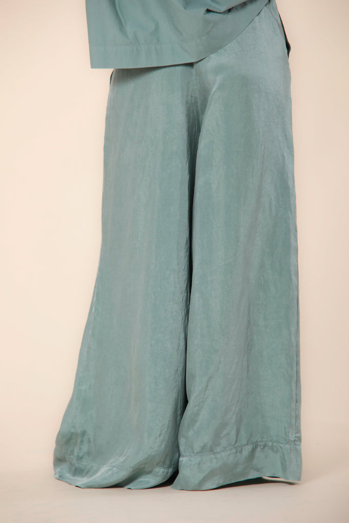 immagine 5 di pantalone chino donna in modal modello portofino colore verde menta di Mason's 