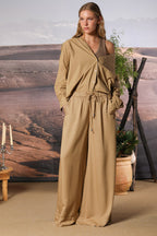 Portofino pantalón chino mujer en modal wide leg