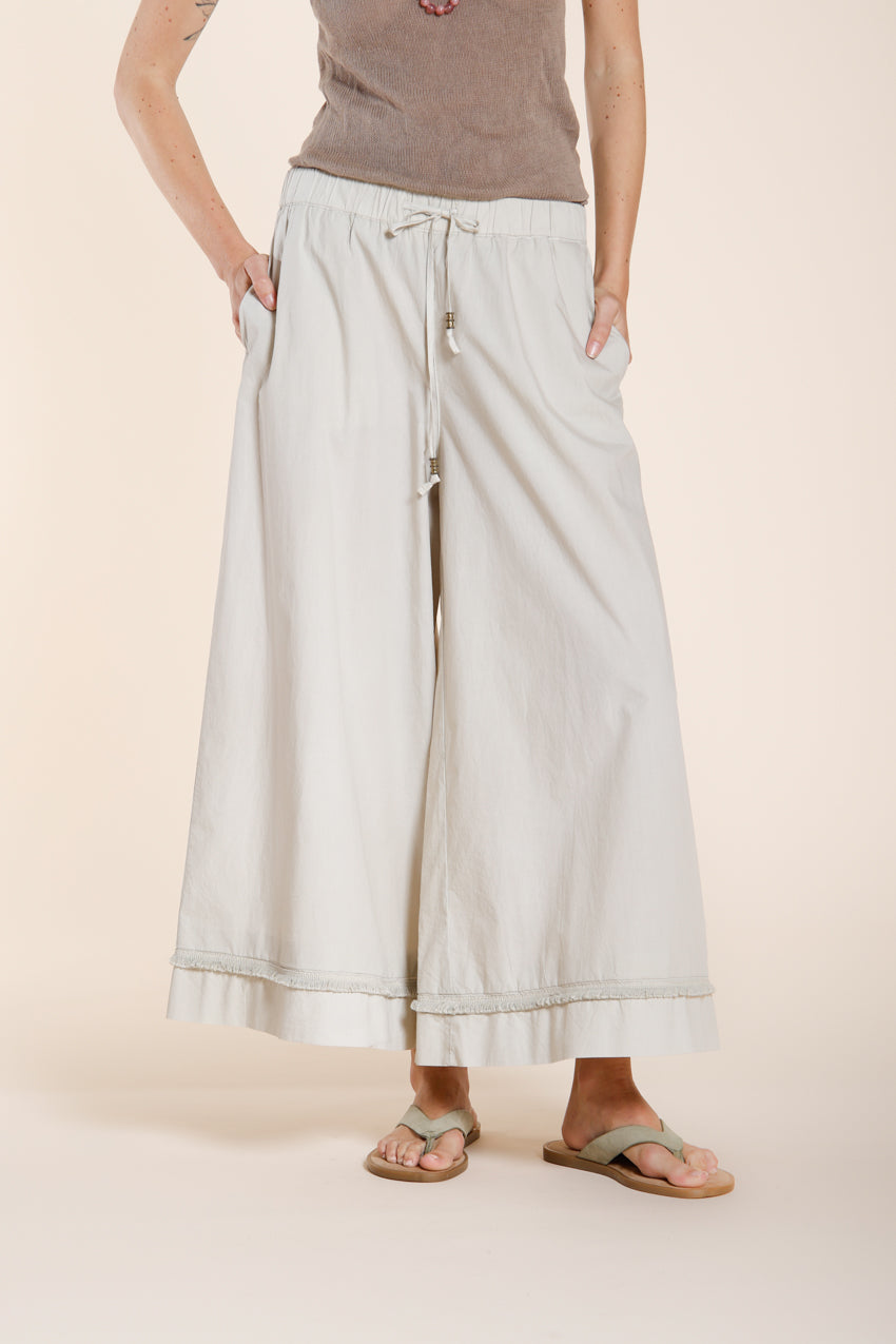 Portofino Cropped women's chino jogger pants in poplin wide leg