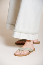 Portofino Cropped women's chino jogger pants in poplin wide leg