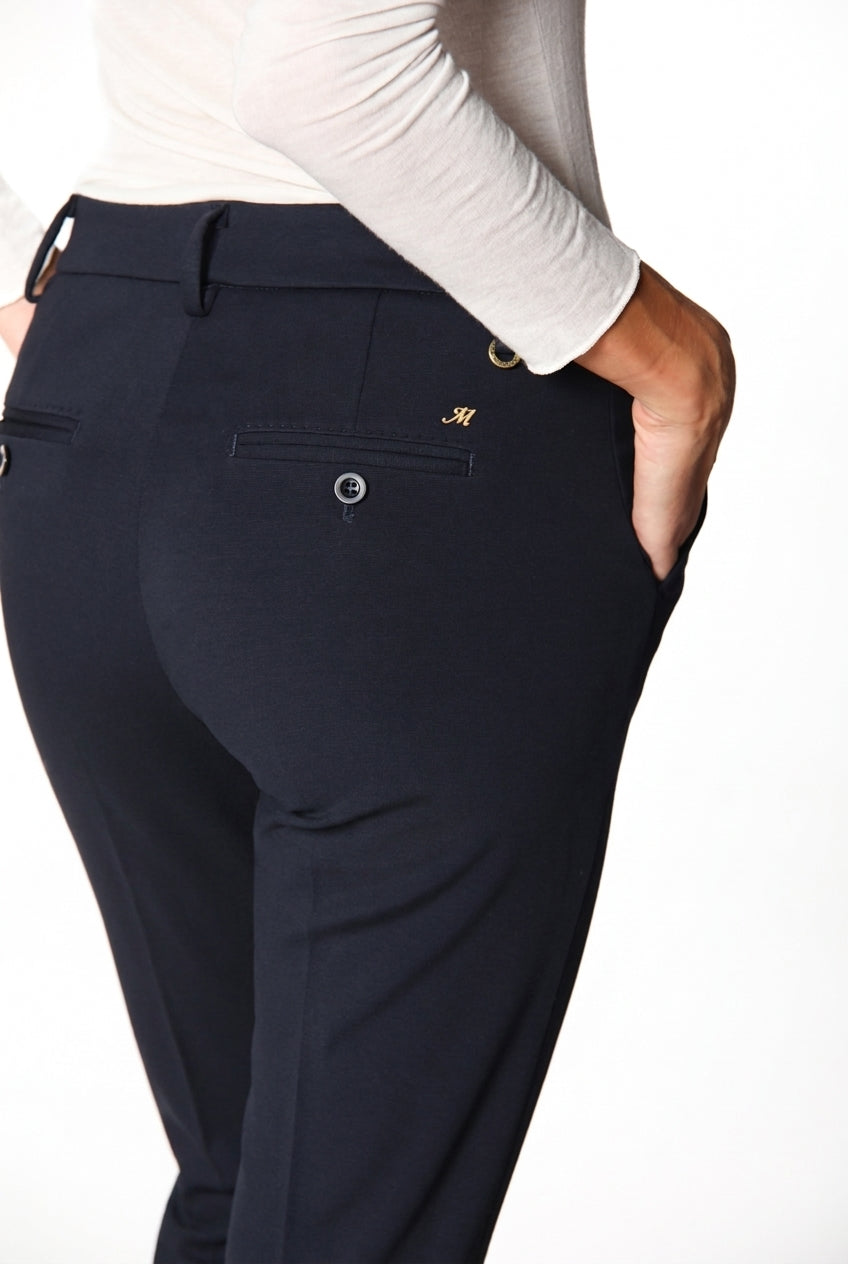 New York Slim women’s chino pants in technical jersey with slim fit ①