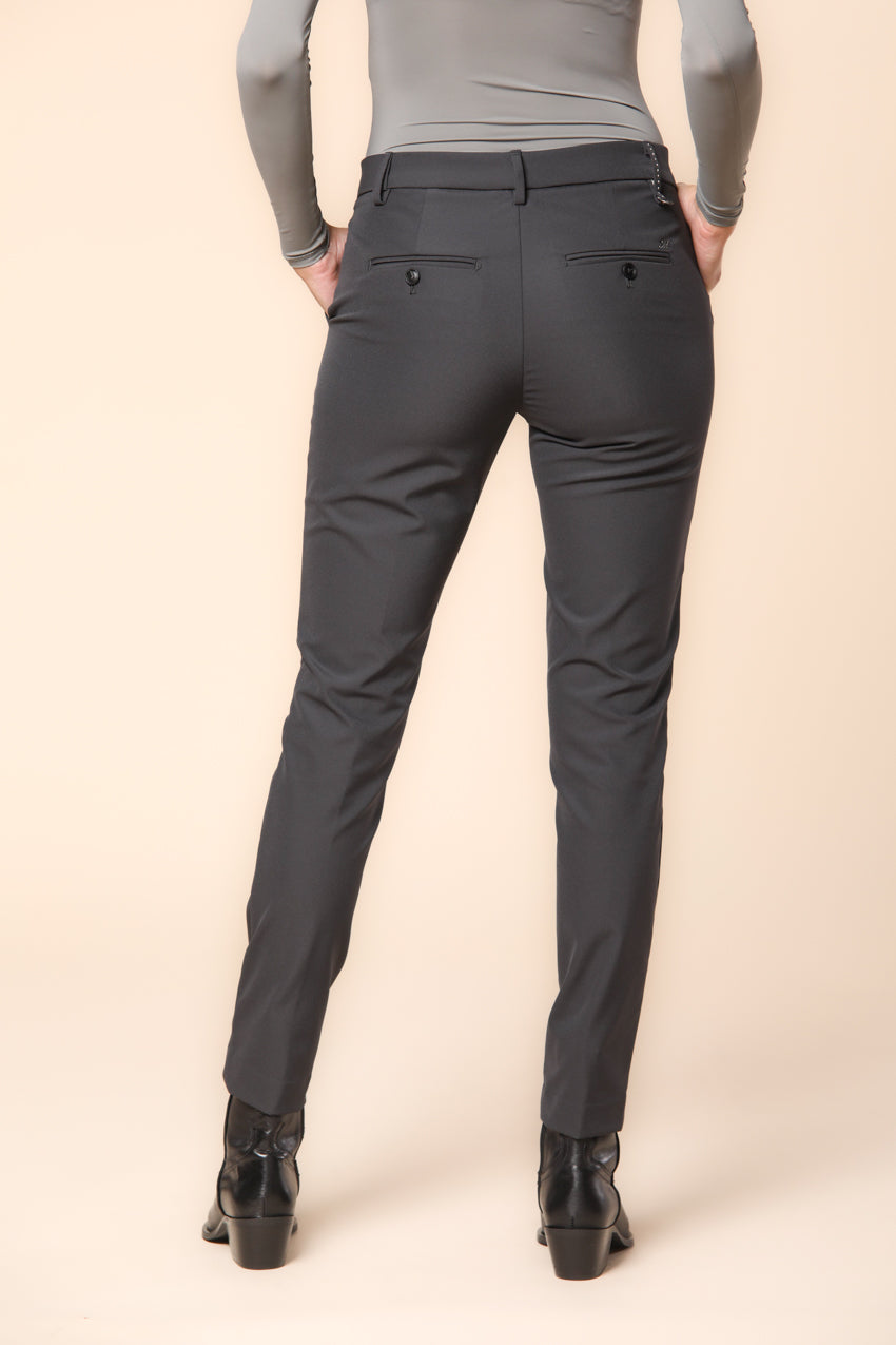 New York Slim pantalon chino femme en jersey coupe slim