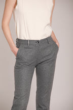 Foto 2 New York Slim pantalone chino donna in jersey flanella slim fit