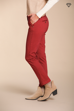 New York Slim pantalone chino donna in raso slim fit ①