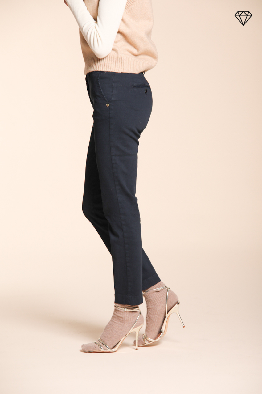 New York Slim pantalone chino donna in raso slim fit ①