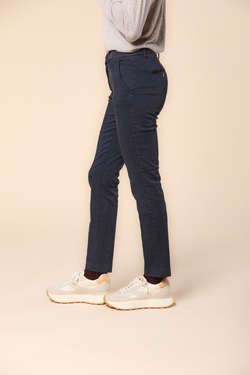 New York Slim pantalone chino donna in raso slim fit ①