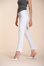 New York Slim pantalon chino femme en satin stretch slim fit ①