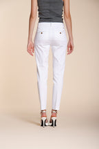 New York Slim pantalon chino femme en satin stretch slim fit ①