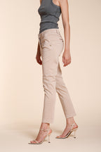 New York Slim pantalón chino mujer en satén stretch slim fit ①