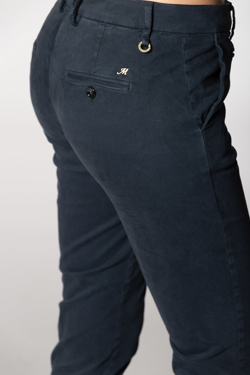 New York Slim pantalon chino femme en satin bistretch slim fit