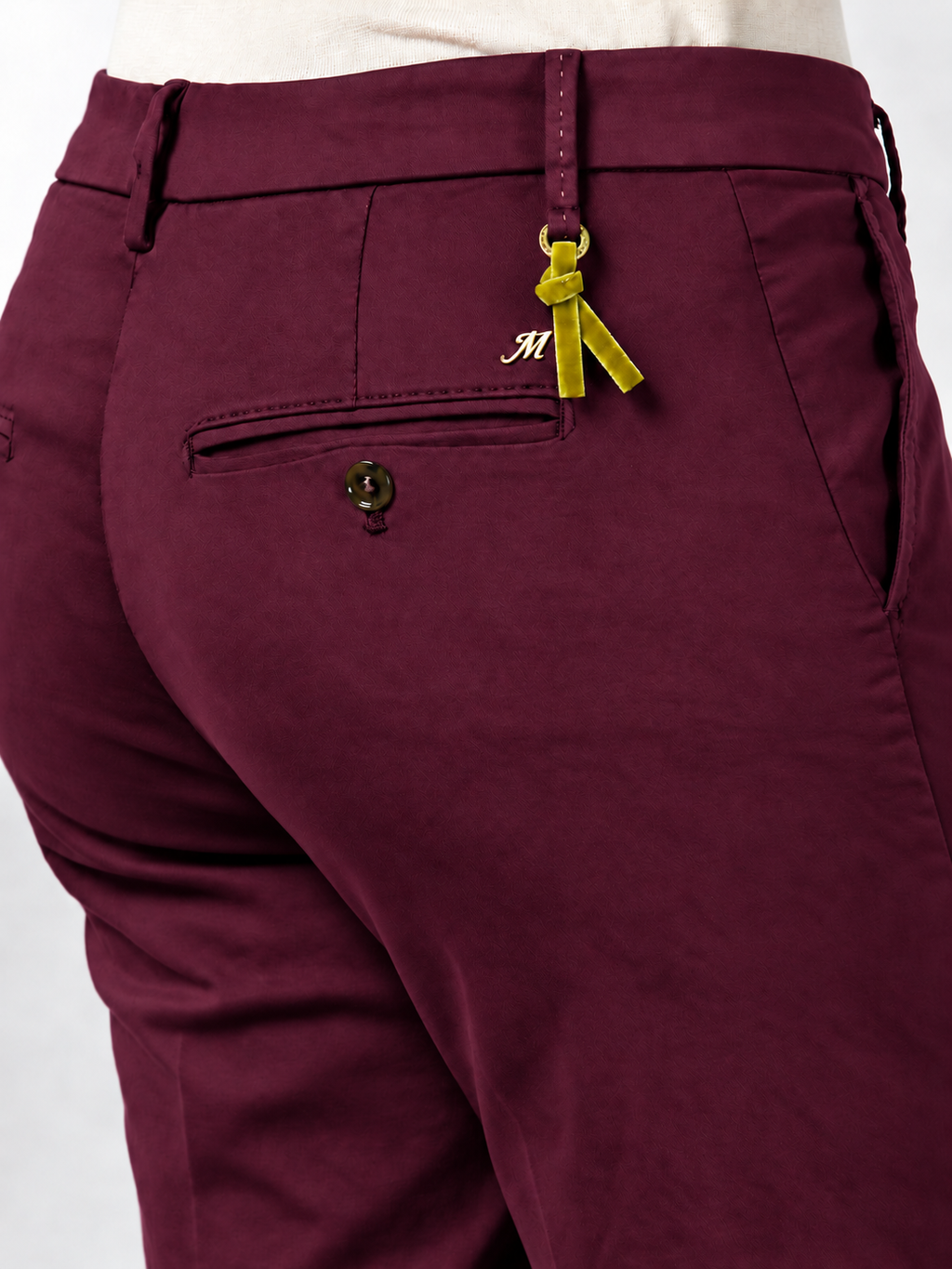 New York Slim pantalone chino donna in raso slim fit ①