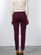 New York Slim pantalone chino donna in raso slim fit ①