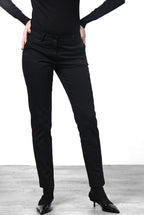 New York Slim pantalone chino donna in raso slim fit ①