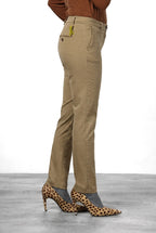 New York Slim pantalone chino donna in raso slim fit ①