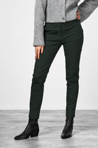 New York Slim Chinohose für Damen aus Satin mit slim fit ①
