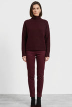New York Slim pantalone chino donna in raso slim fit ①