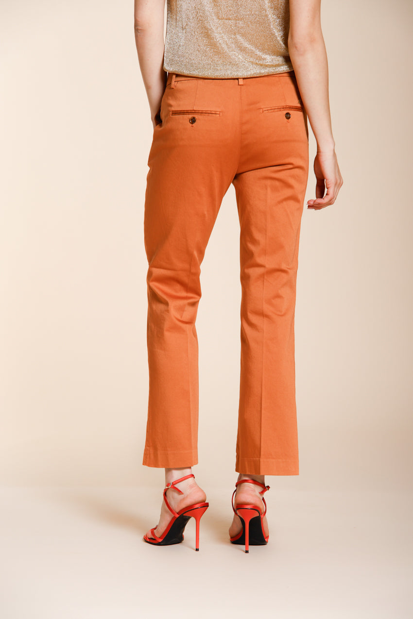 New York Trumpet pantalone chino donna in raso stretch slim fit