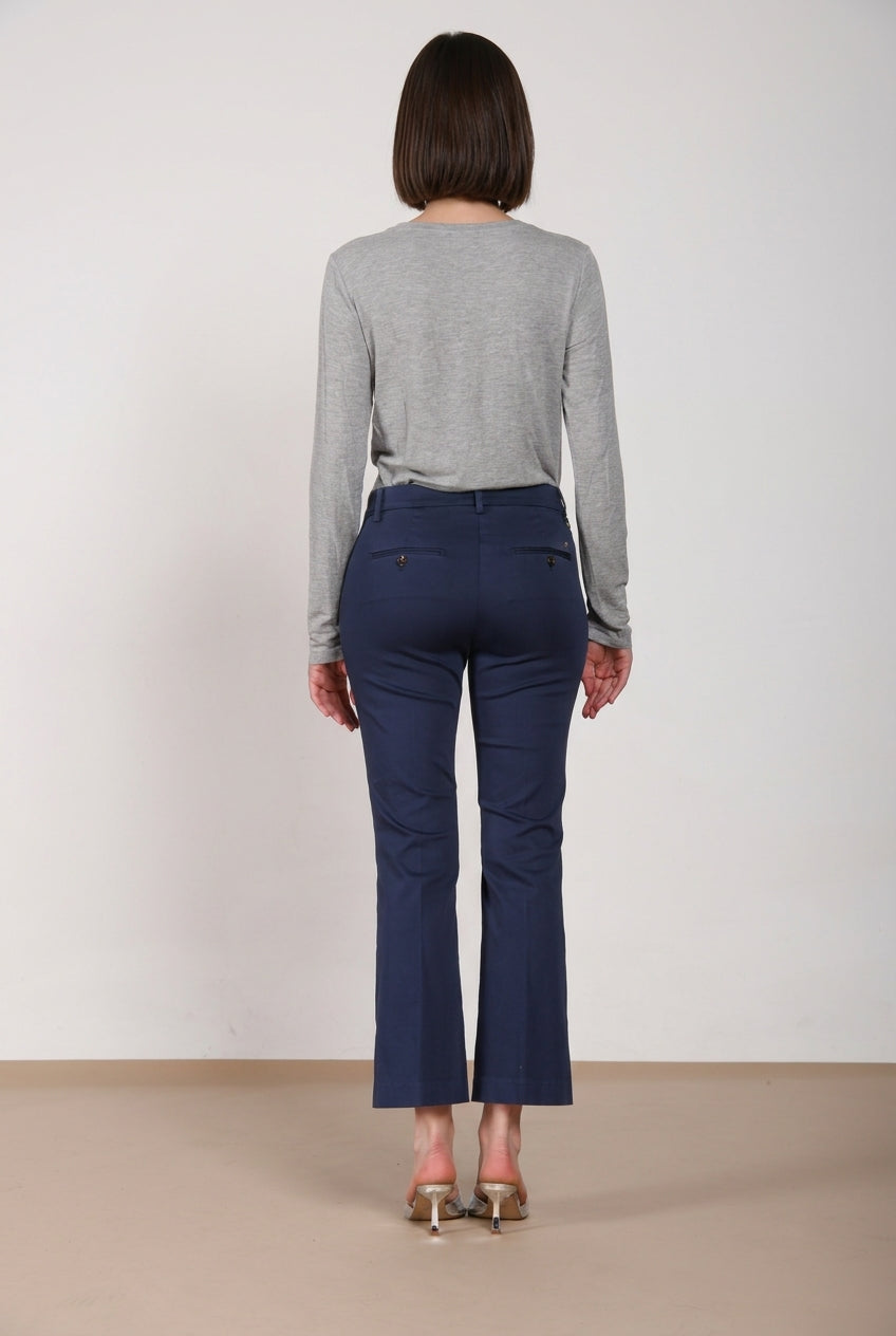New York Trumpet pantalon chino femme en satin stretch slim fit