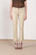New York Trumpet pantalón chino mujer de satén elástico slim fit