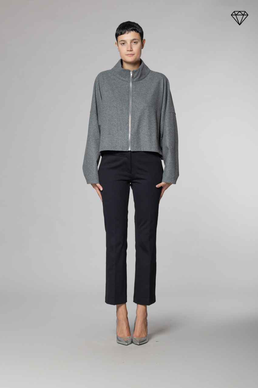 New York Trumpet pantalón chino mujer en jersey técnico slim fit ①