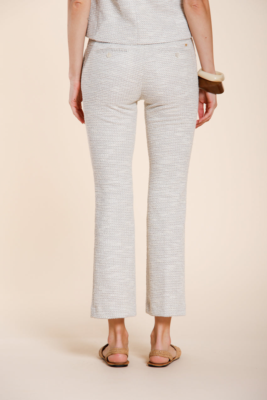 New York Trumpet women's chino pants in rice grain texture jersey slim fit