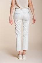 New York Trumpet pantalone chino donna in jersey fantasia rombi slim fit