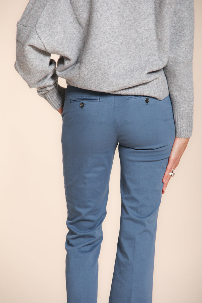 New York Trumpet pantalón chino mujer en gabardina slim fit