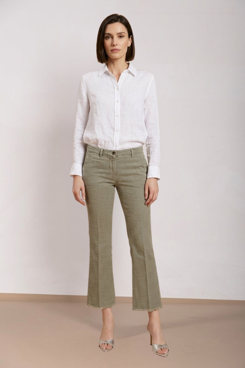 New York Trumpet pantalon chino femme en natté slim fit