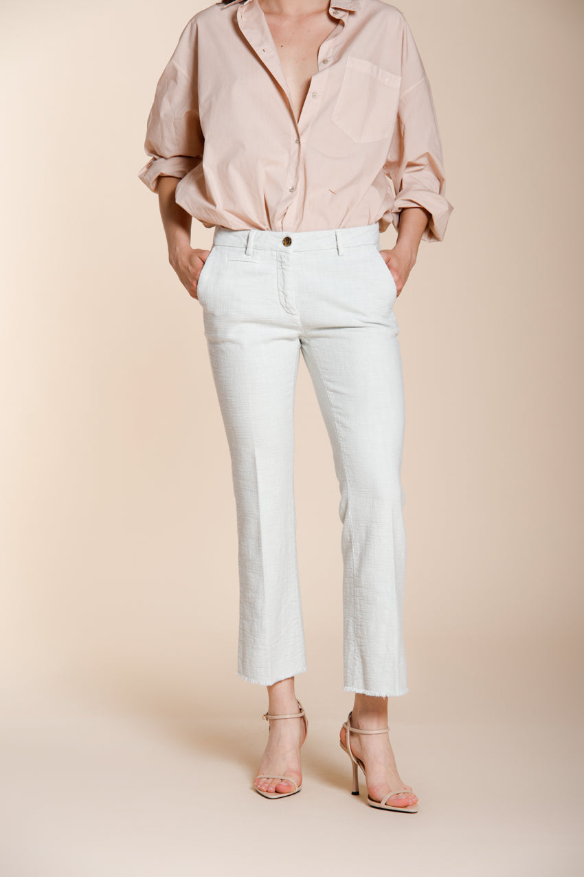 New York Trumpet pantalon chino femme en natté slim fit