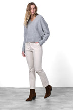 New York Trumpet pantalone chino donna in gabardina slim fit ①