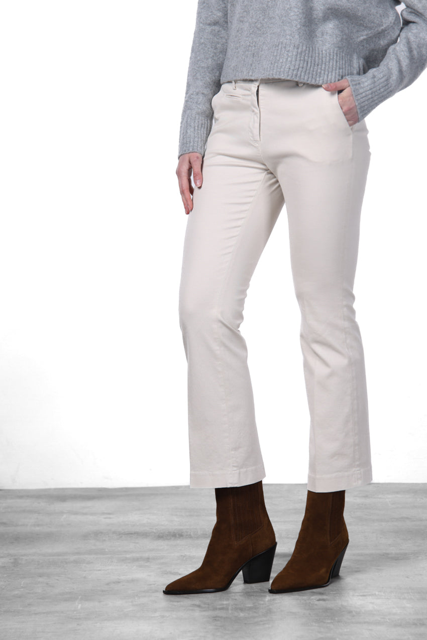 New York Trumpet pantalone chino donna in gabardina slim fit ①