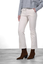 New York Trumpet pantalone chino donna in gabardina slim fit ①