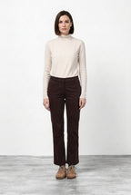 New York Trumpet pantalón chino de mujer en gabardina, slim fit ①