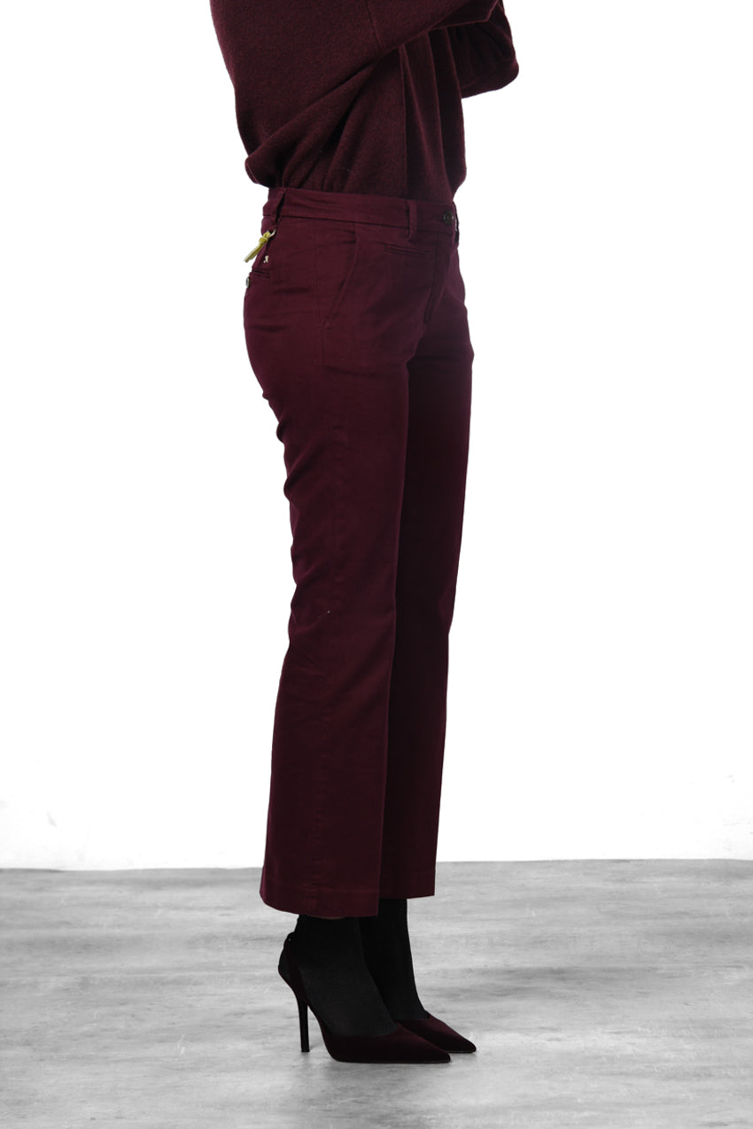 New York Trumpet pantalon chino femme en gabardine slim fit ①