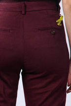 New York Trumpet pantalon chino femme en gabardine slim fit ①