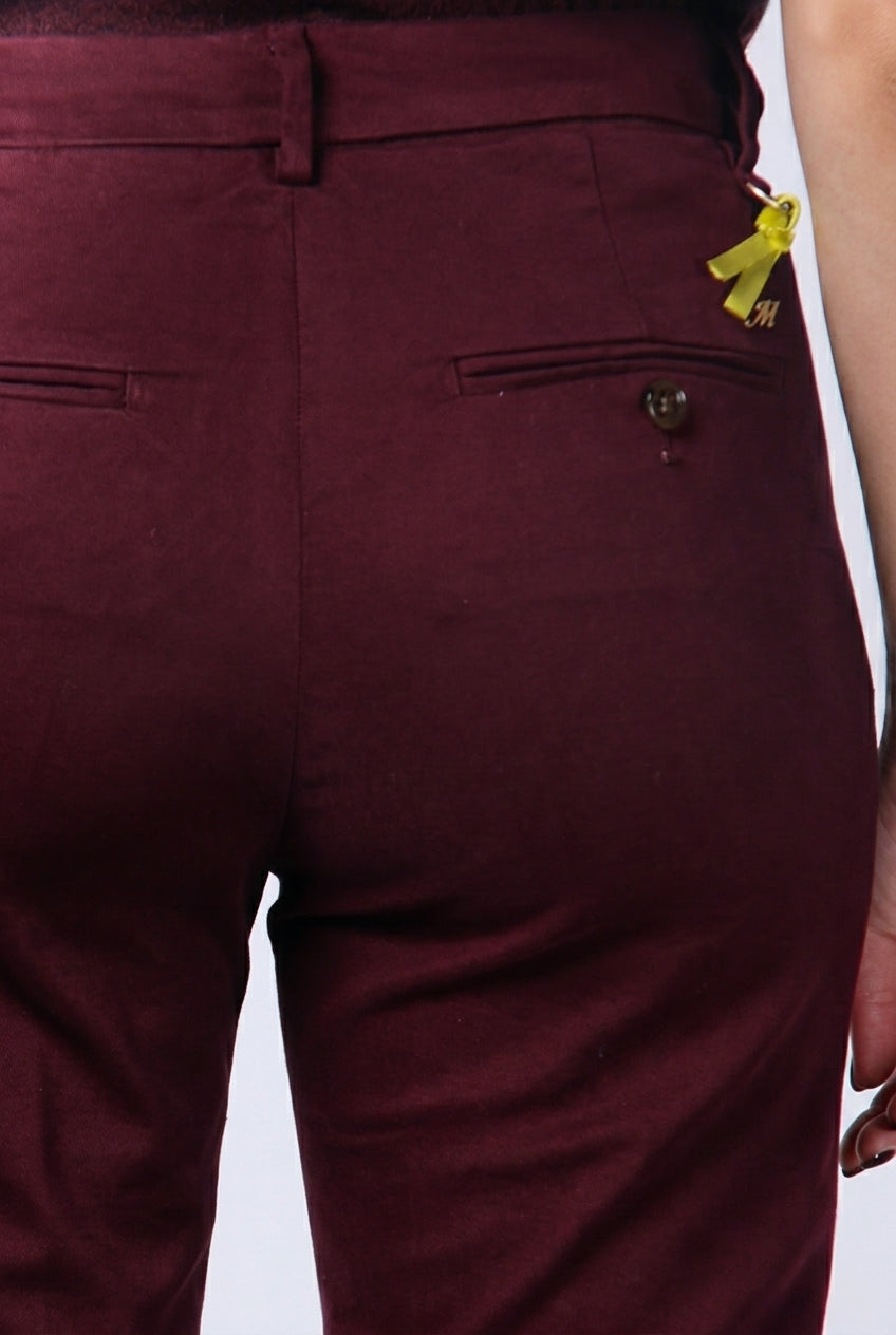 New York Trumpet pantalon chino femme en gabardine slim fit ①