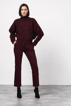 New York Trumpet Chinohose für Damen aus Gabardine mit slim fit ①